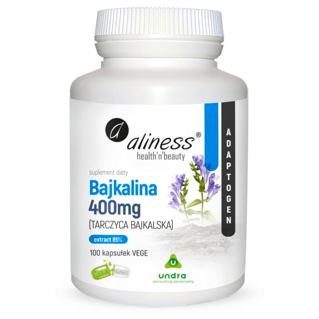 tarczyca bajkalska 400 mg bajkalina 85 ekstrakt 100 kaps aliness