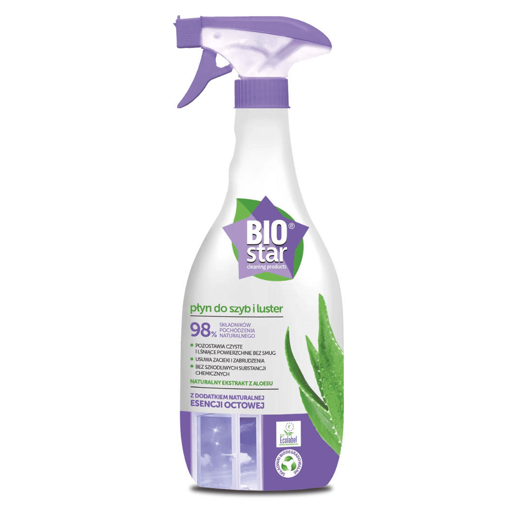 plyn do szyb i luster ekologiczny z octem biostar 700 ml